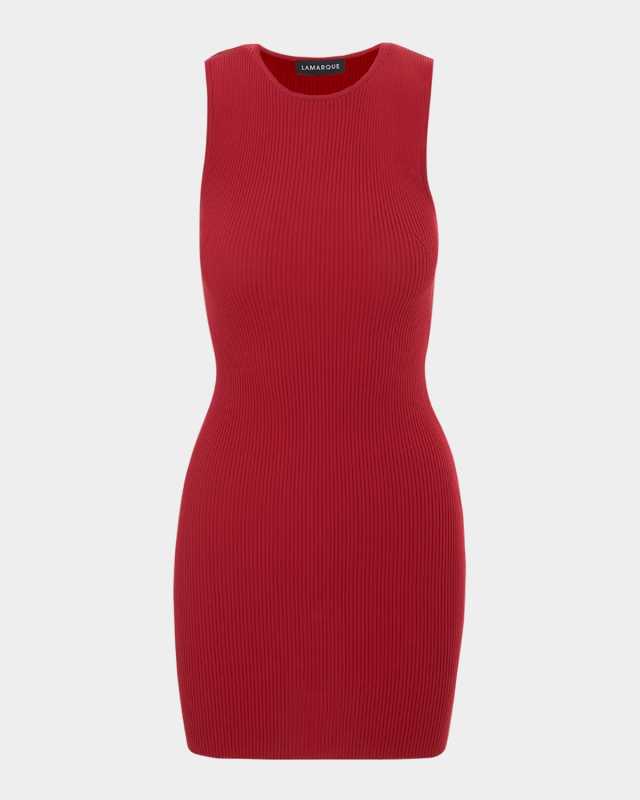 Shay Rib-Knit Mini Dress